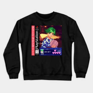 Vaporwave anime aesthetic pixel art retro video game Crewneck Sweatshirt